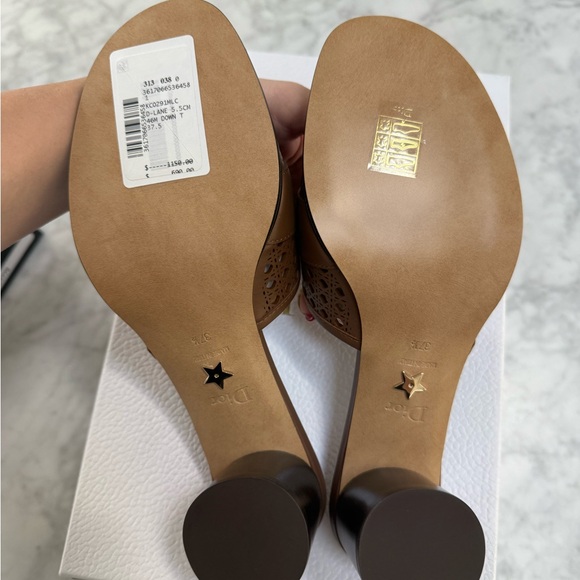BNIB Dior Brown sandals 37.5 - Picture 4 of 8